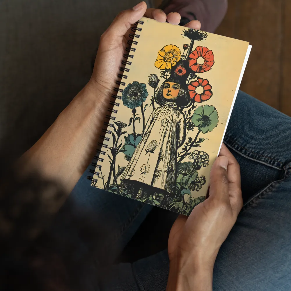 Whimsical Blooming Innocence | Spiral Notebook