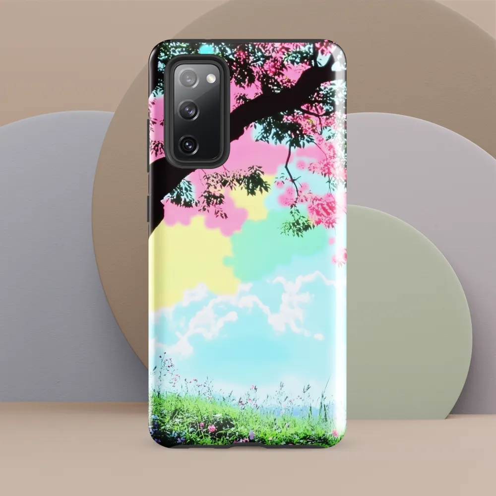 Pastel Dreams: A Surreal Tree Landscape