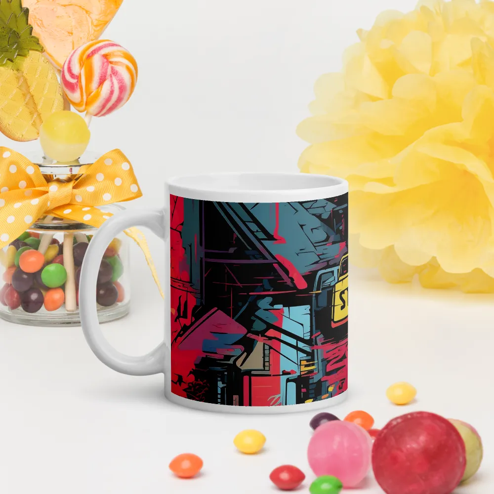 Citybeat: A Neon Dreamscape | Mugs | Multiple Sizes & Colors