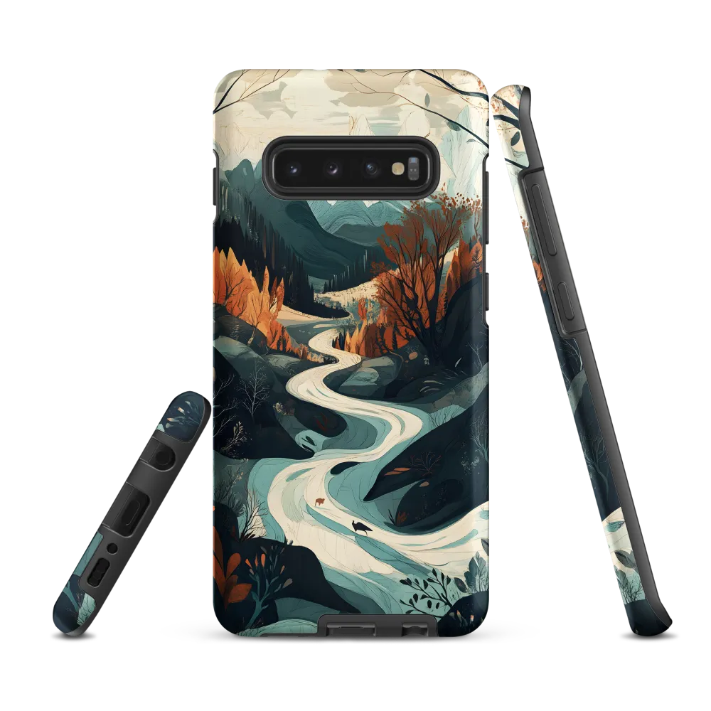 Winding Serenity: A Digital Landscape