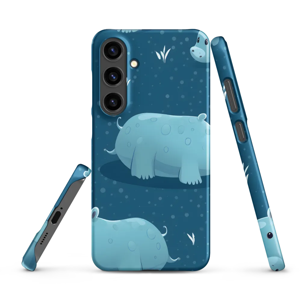 Whimsical Hippo Play | Phone Case |  S24 Plus | Snap Case | Matte