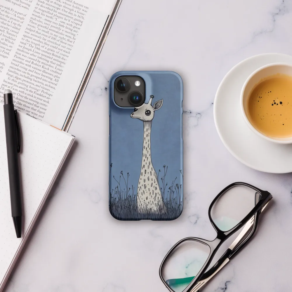 Whimsical Giraffe in Blue