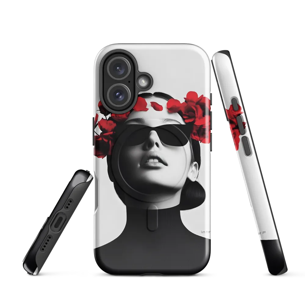 Blooming Elegance | Phone Case |  16 | MagSafe® Tough Case | Glossy