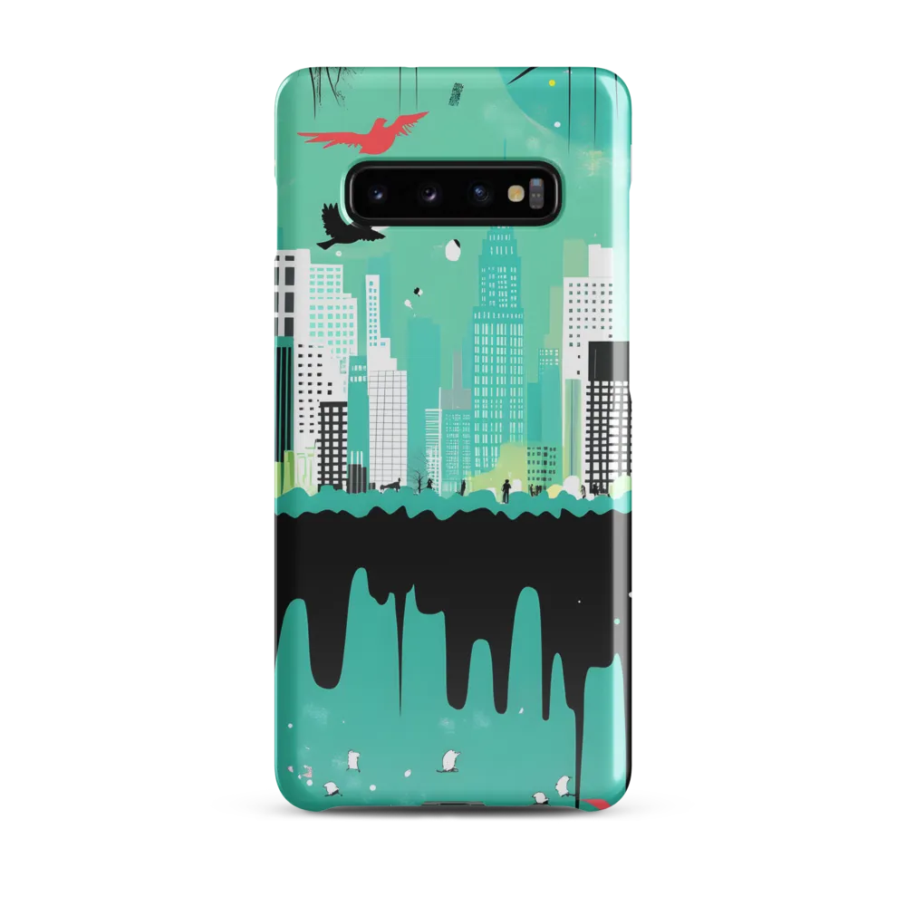 Urban Symphony: A Teal Tale | Phone Case |  S10 Plus | Snap Case | Glossy