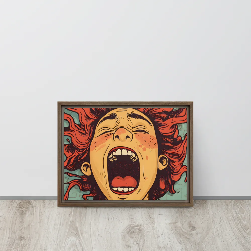 Fury Unleashed | Canvas with Brown Frame | 12″×16″