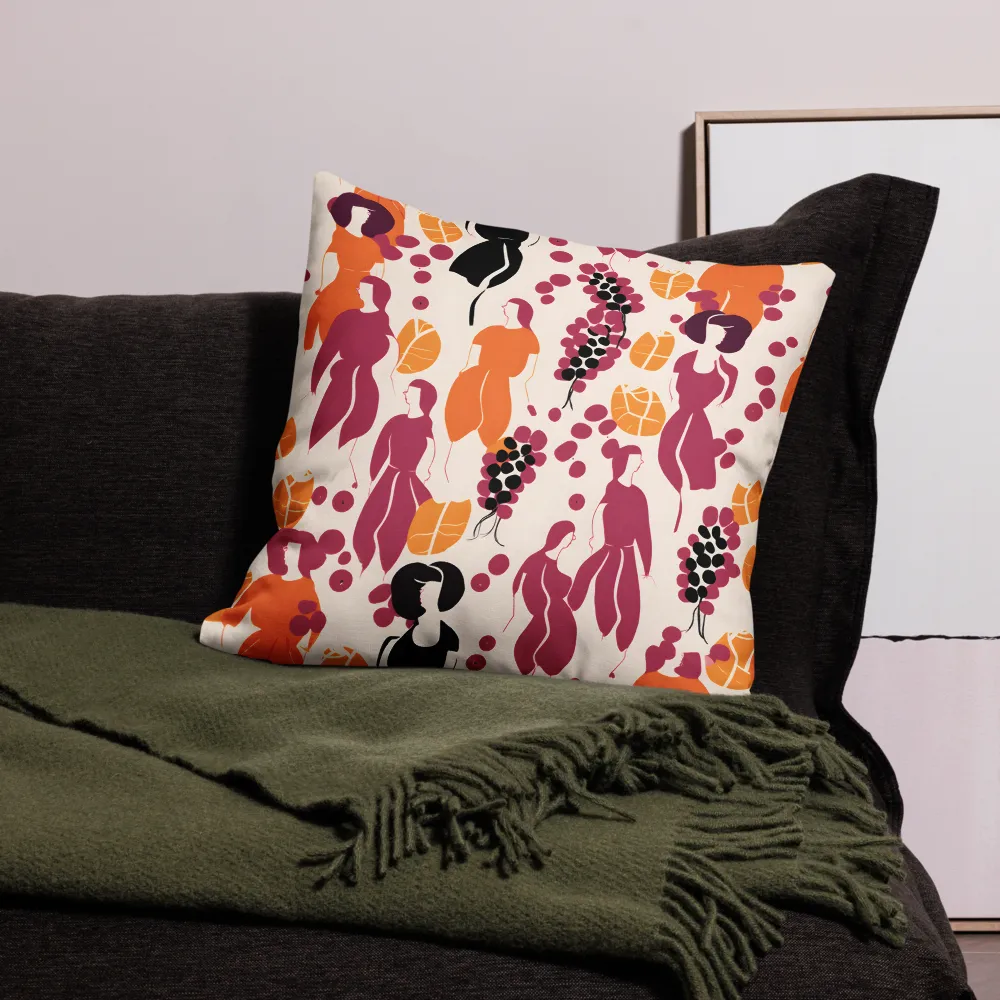 Fashion and Flora: An Abstract Dance | Pillow & Pillow Case | Multiple Sizes