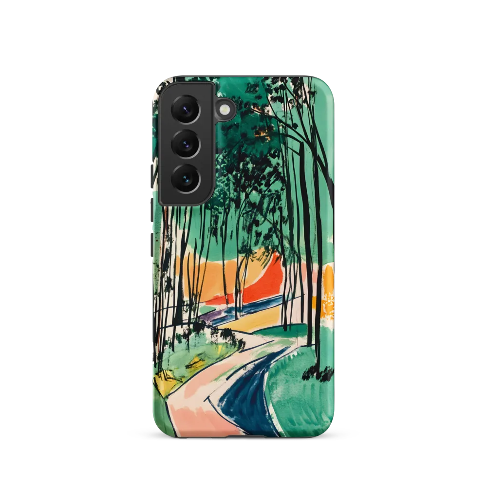 Winding Path Through the Forest | Phone Case |  S22 | Tough Case | Matte
