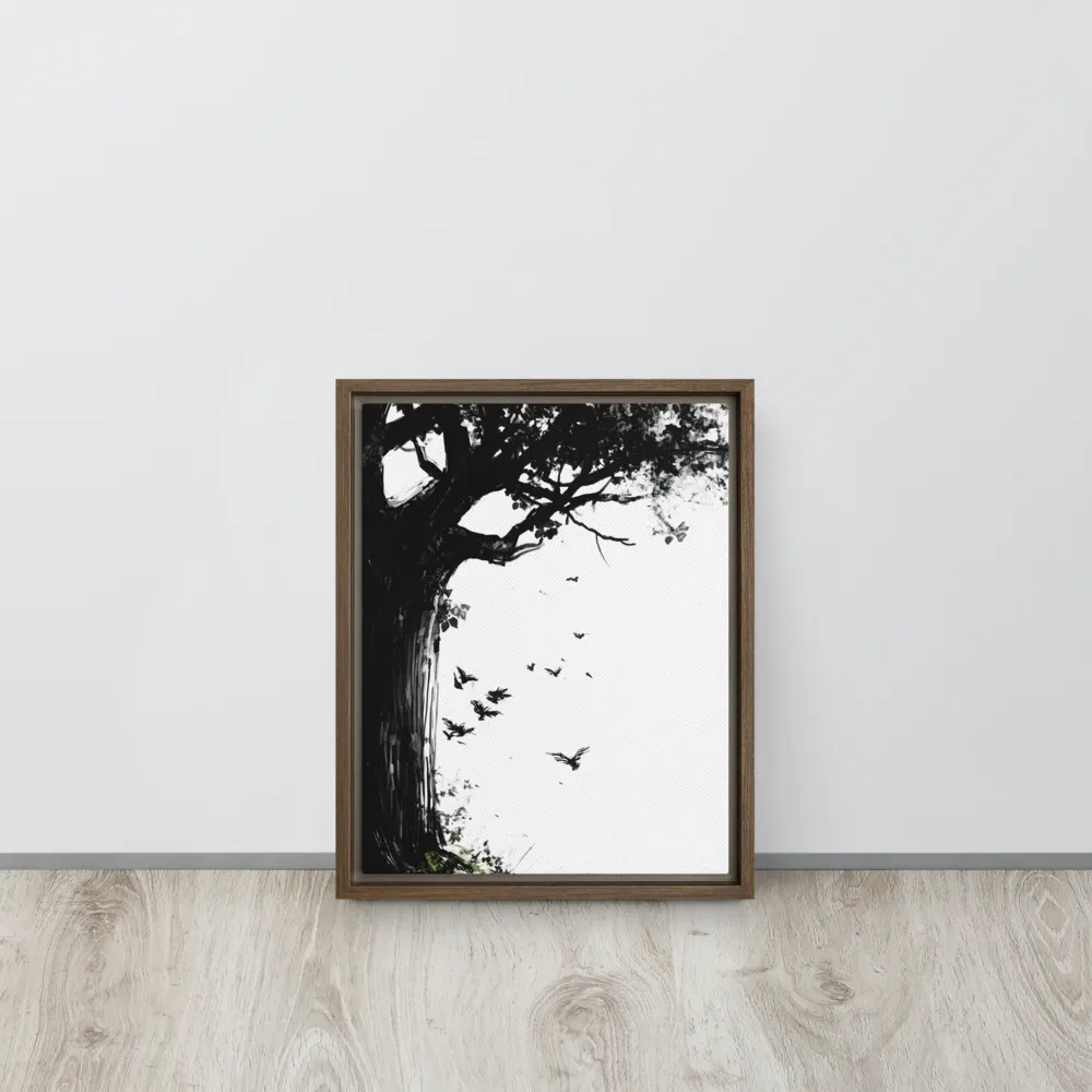 Whispers of Nature | Canvas with Brown Frame | 11″×14″