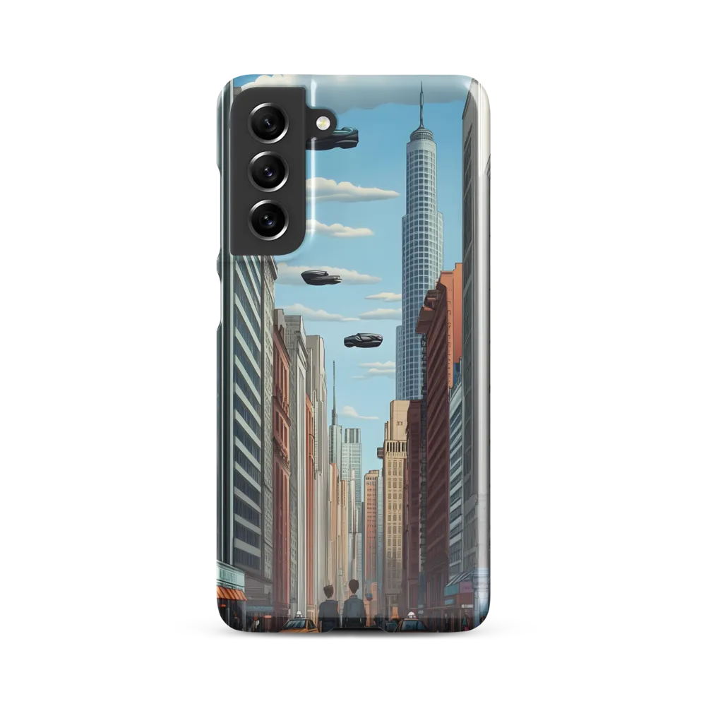 Futuristic Stroll through the Urban Skyline