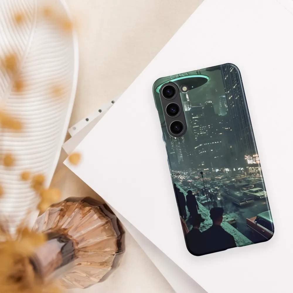 Mysterious Encounters in a Neon City | Phone Case |  S23 Plus | Snap Case | Matte