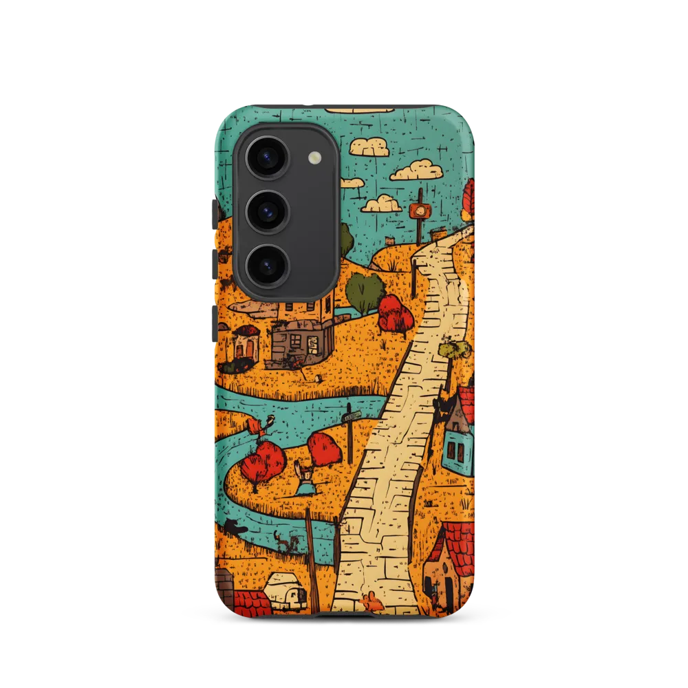 Whimsical Village Landscape