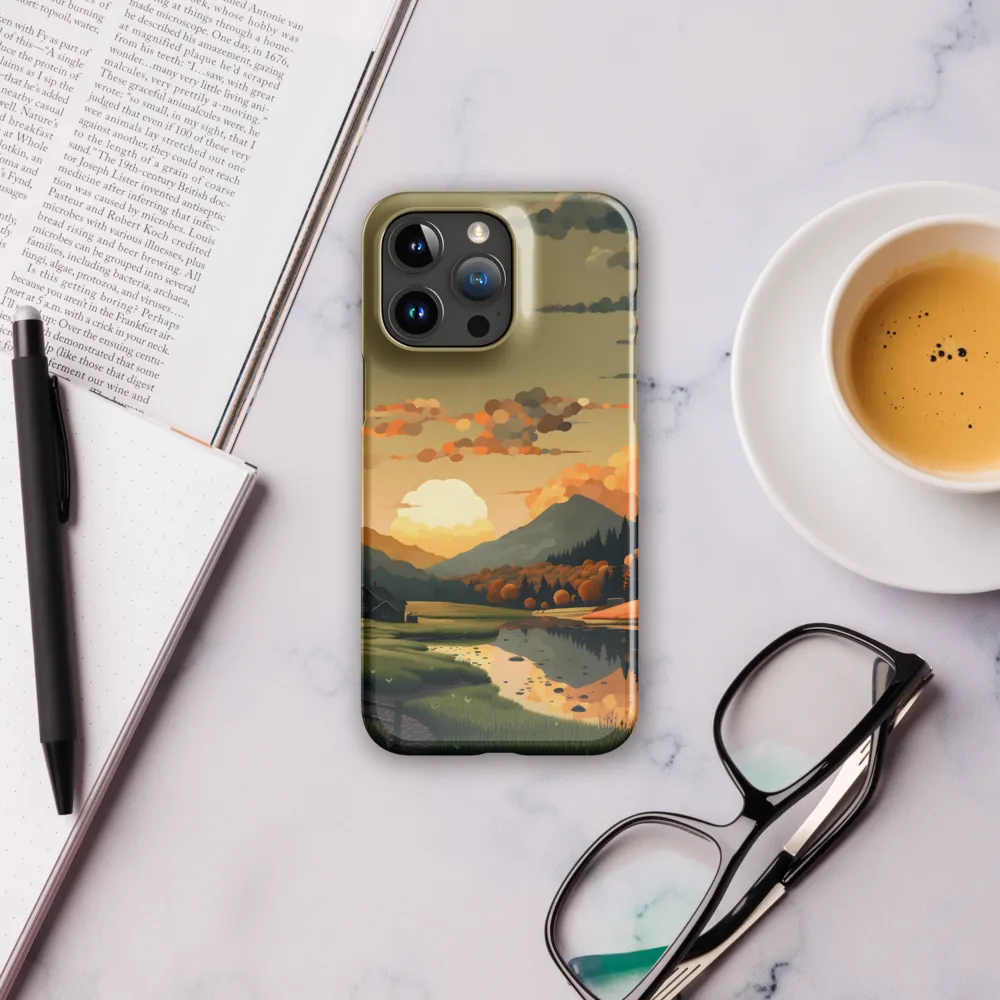Whispers of Autumn: A Tranquil Evening | Phone Case |  15 Pro Max | Snap Case | Glossy