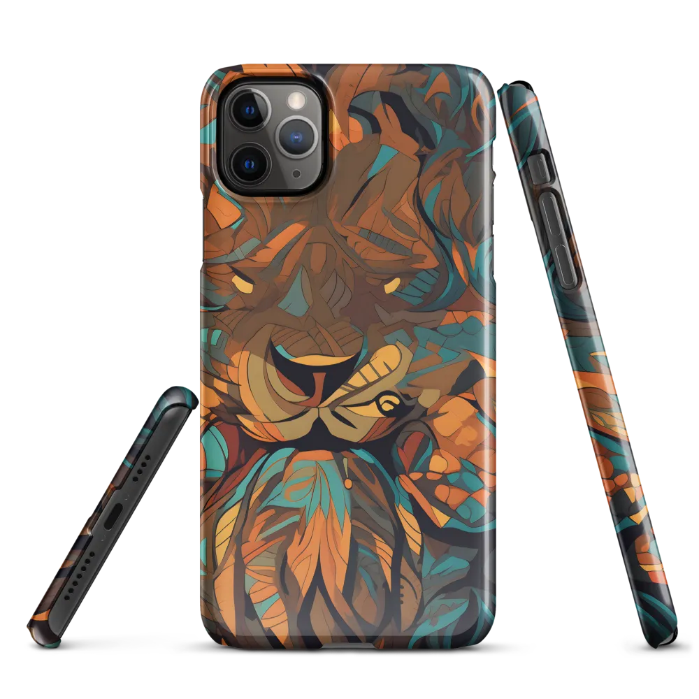 Fierce Royalty: A Geometric Exploration of Lions | Phone Case |  11 Pro Max | Snap Case | Glossy