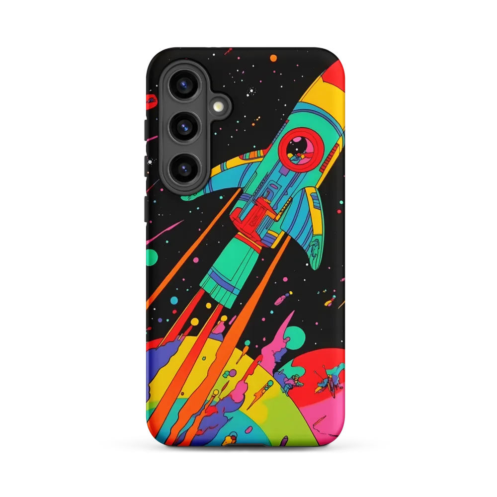 Cosmic Voyage: The Neon Lift-Off