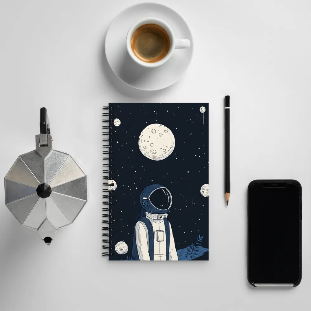 Gazing at the Cosmos | Spiral Notebook