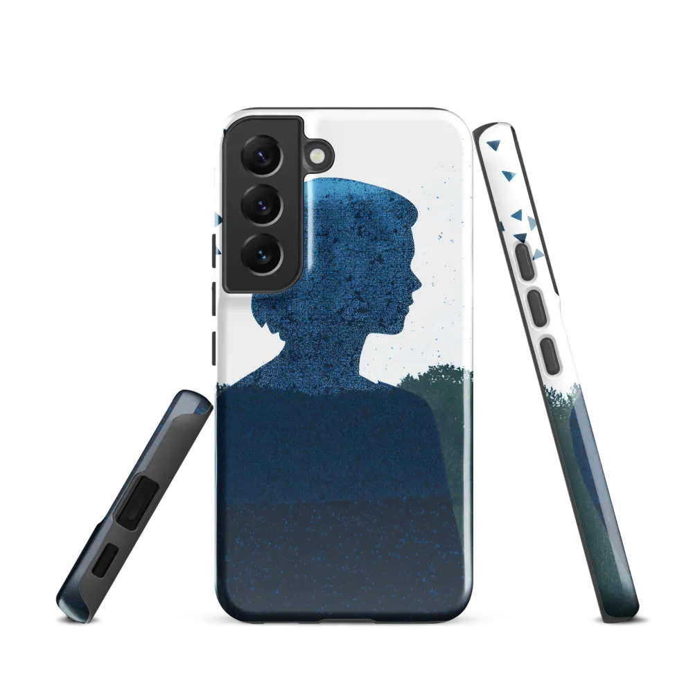 Blue Contemplation | Phone Case |  S22 | Tough Case | Glossy