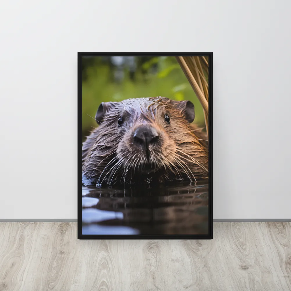 Emergence of the Beaver | Canvas with Black Frame | 20″×28″