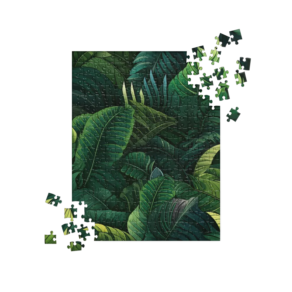 Lush Canopy: A Tropical Foliage Study | Jigsaw Puzzle | 252/520 pieces