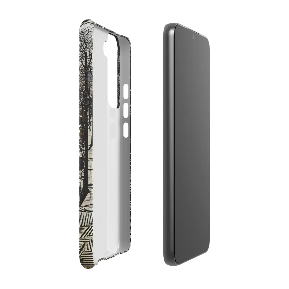 Urban Solitude: A Geometric Journey | Phone Case |  S22 Plus | Snap Case | Matte