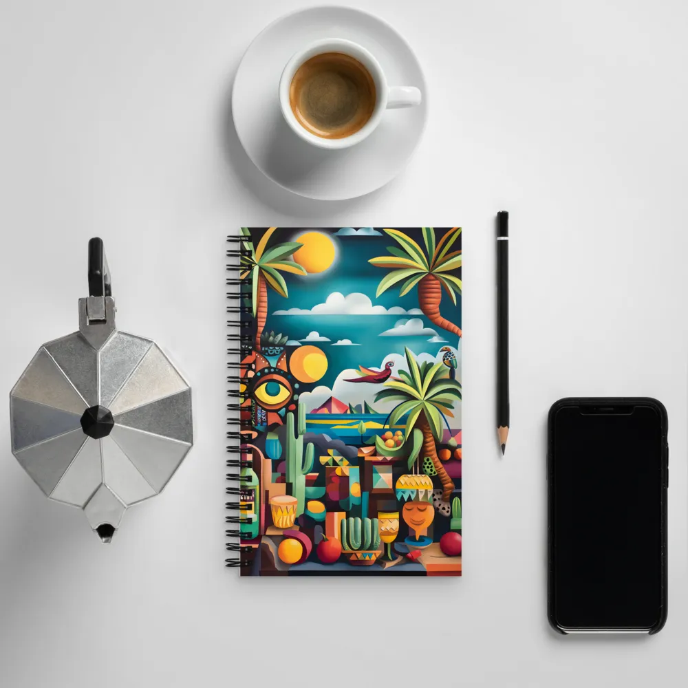 Whimsical Oasis | Spiral Notebook