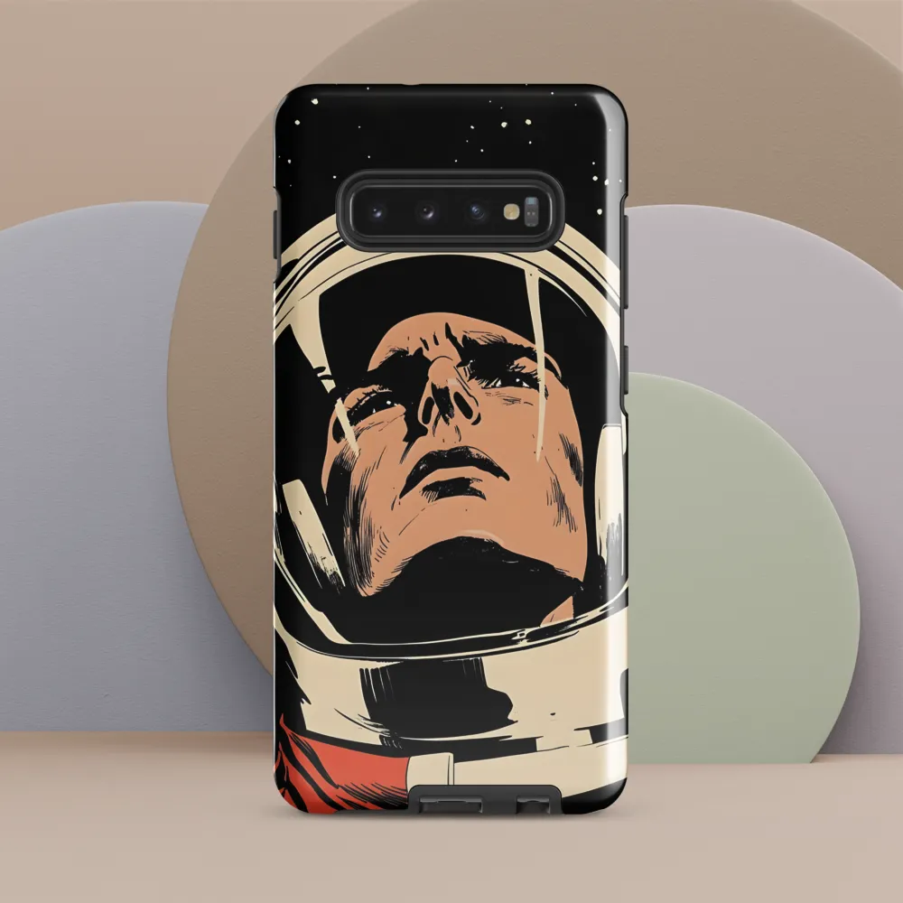 Gaze of the Astronaut | Phone Case |  S10 Plus | Tough Case | Glossy