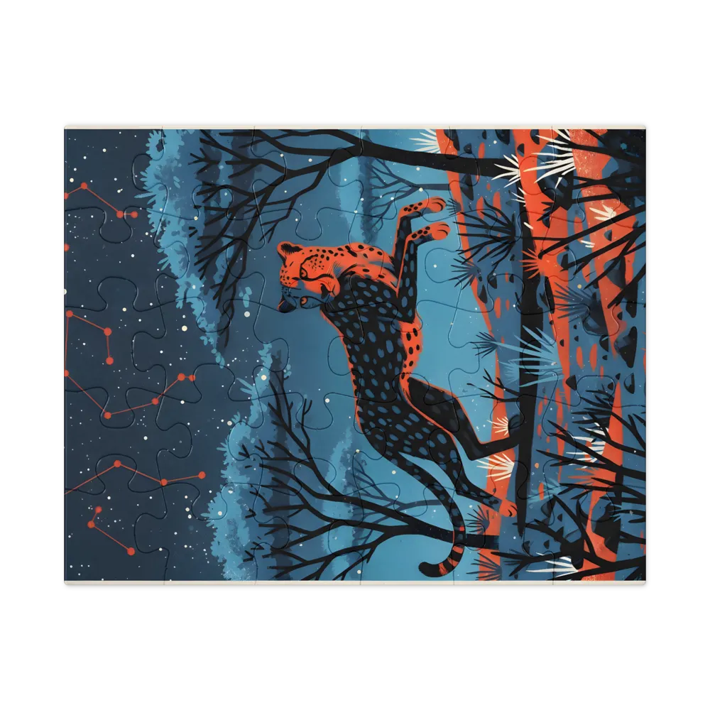Constellation Cheetah 
 Jigsaw Puzzle in Tin Box