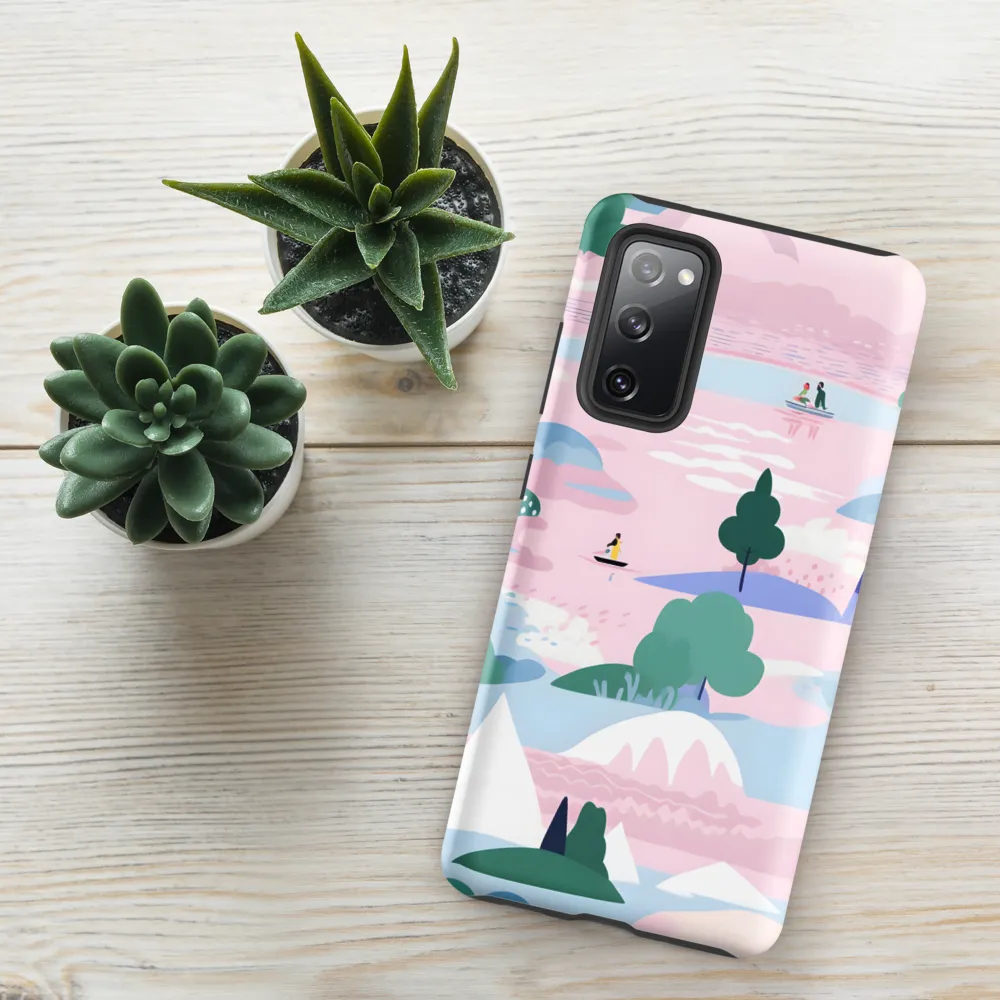 Whimsical Reflections: A Journey Through Landscapes | Phone Case |  S20 FE | Tough Case | Matte
