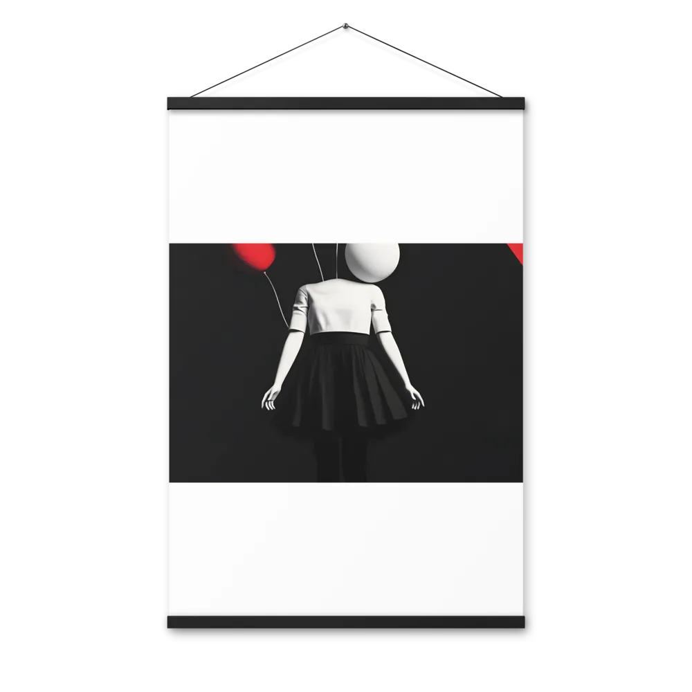 Suspended in Mystery | Poster With Black Wood Hanger | 24″×36″