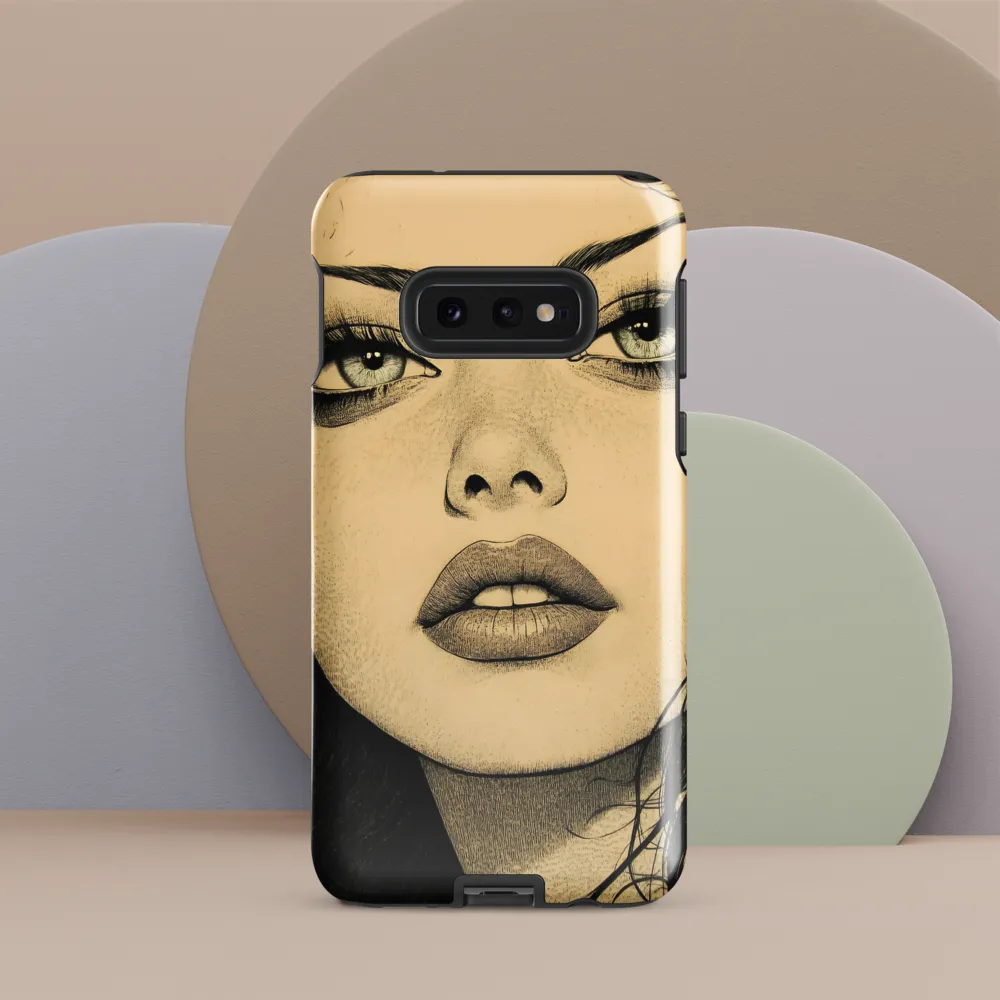 Enigmatic Gaze | Phone Case |  S10e | Tough Case | Glossy