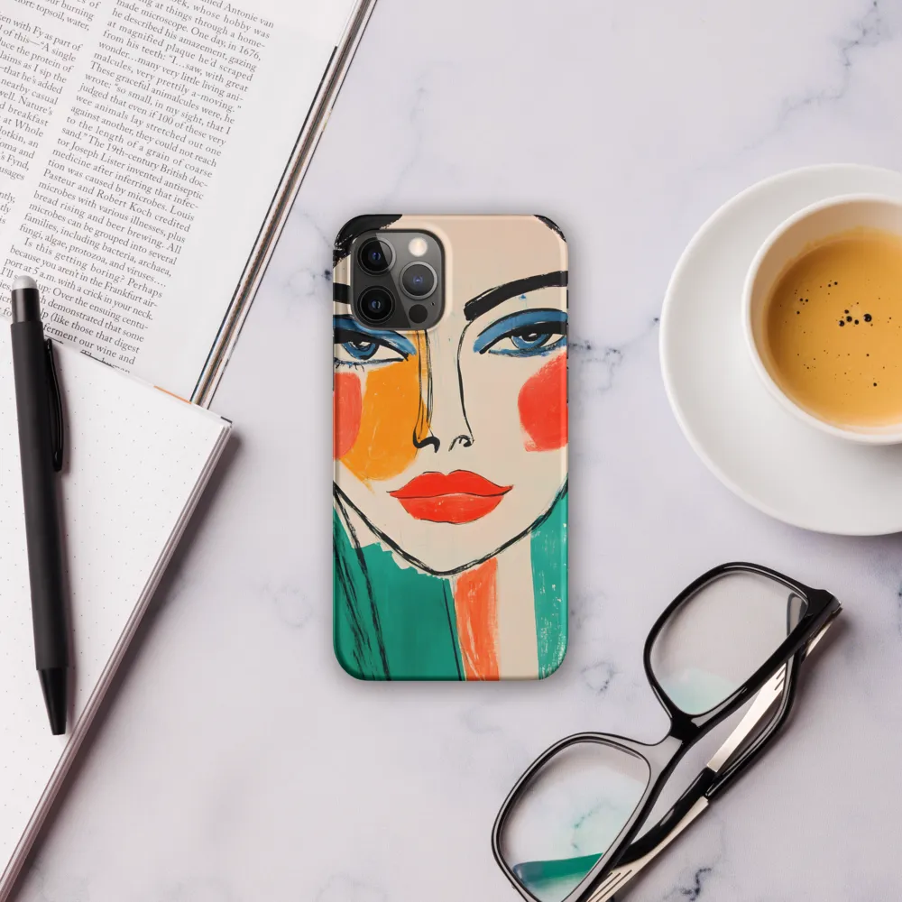 Vivid Portrait of a Modern Muse | Phone Case |  12 Pro | Snap Case | Matte