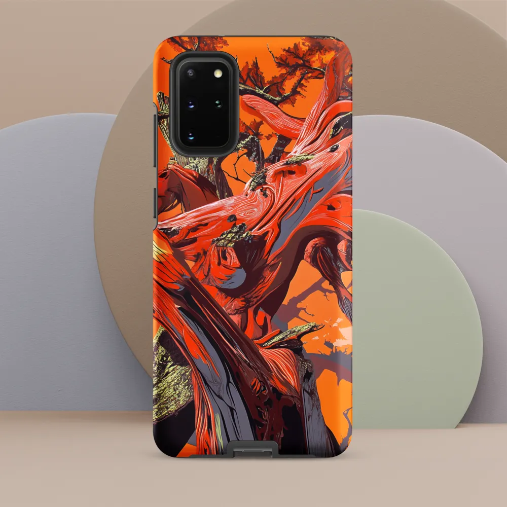 Life in Motion: An Abstract Tree | Phone Case |  S20 Plus | Tough Case | Matte