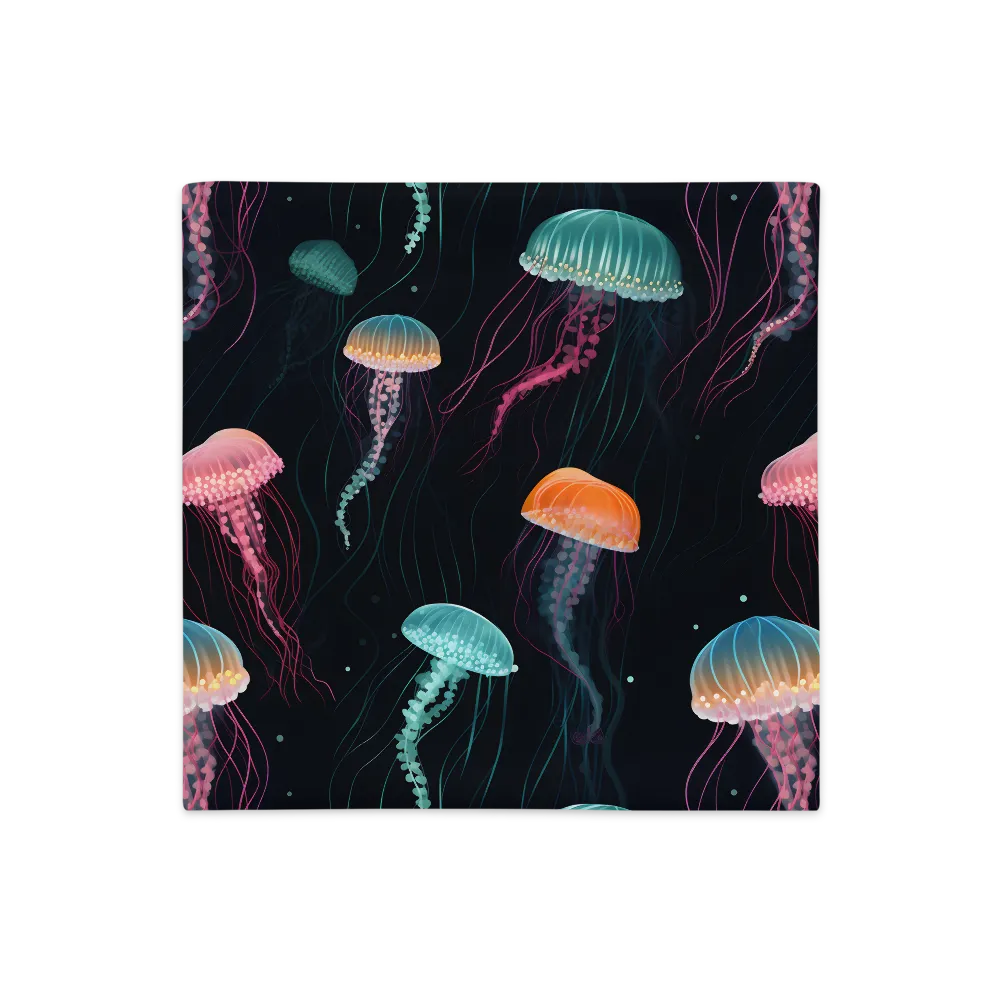 Ethereal Dance of Jellyfish | Pillow Case | 18″×18″