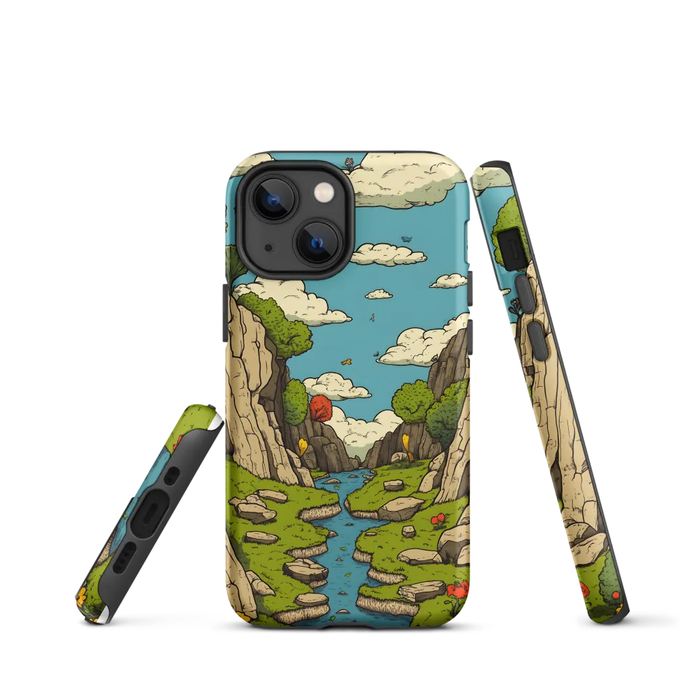 Whimsical Serenity: A Canyon Landscape