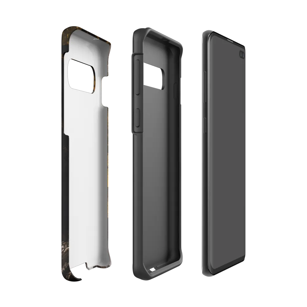 Golden Elegance: A Modern Profile Portrait