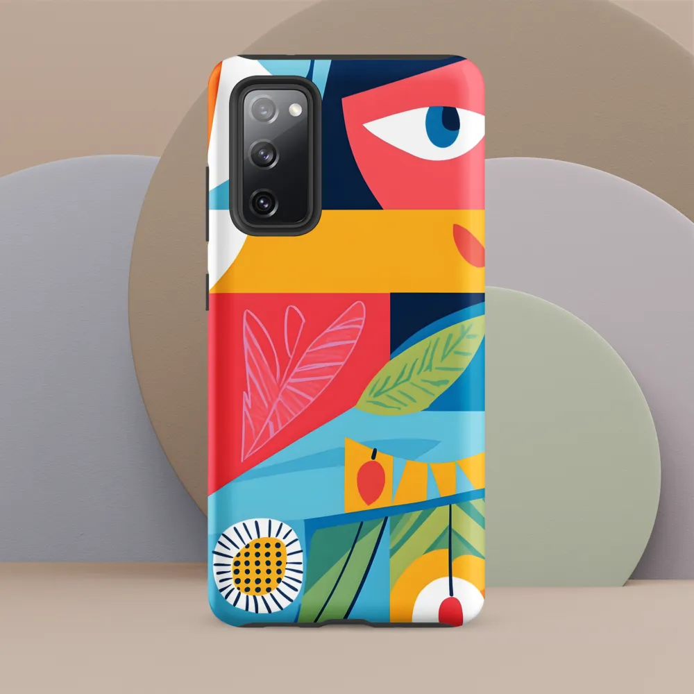 Vibrant Geometric Visage