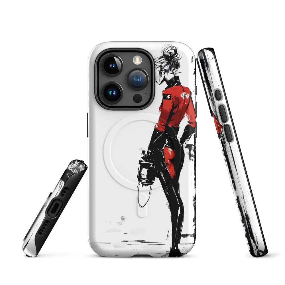 The Edgy Elegance | Phone Case |  15 Pro | MagSafe® Tough Case | Matte