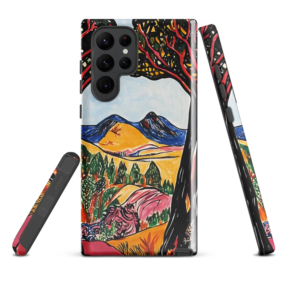 Vibrant Nature's Embrace | Phone Case |  S22 Ultra | Tough Case | Glossy