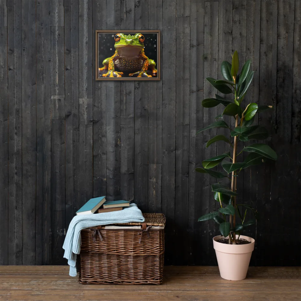 Emerald Elegance: The Frog in Focus