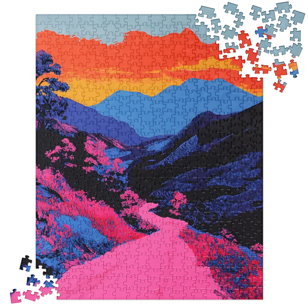 Ethereal Landscape in Vivid Hues | Jigsaw Puzzle | 520 pieces