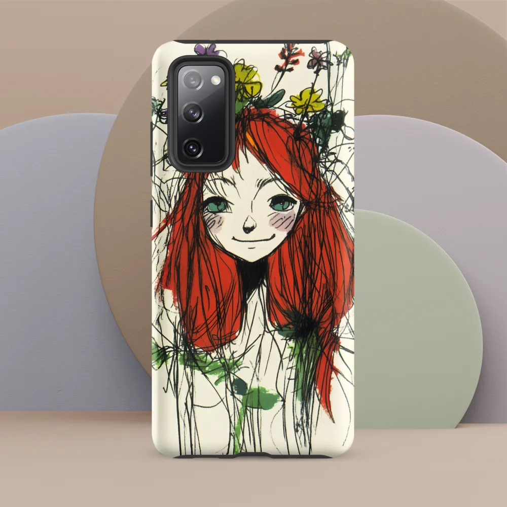 Whimsical Floral Portrait