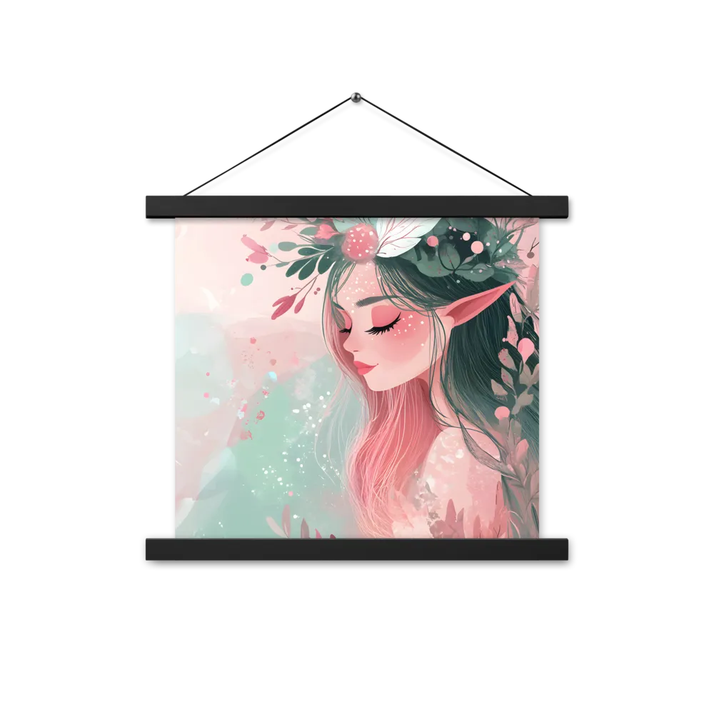 Whispers of Nature | Poster With Black Wood Hanger | 14″×14″