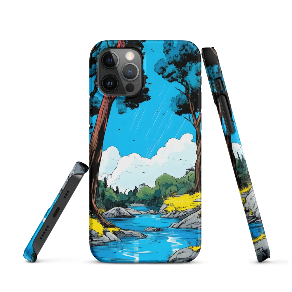 Tranquil River in a Comic Landscape