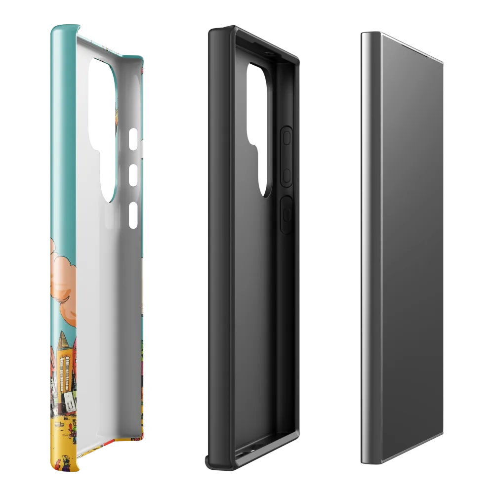 Urban Fantasia: A Whimsical Encounter | Phone Case |  S24 Ultra | Tough Case | Glossy