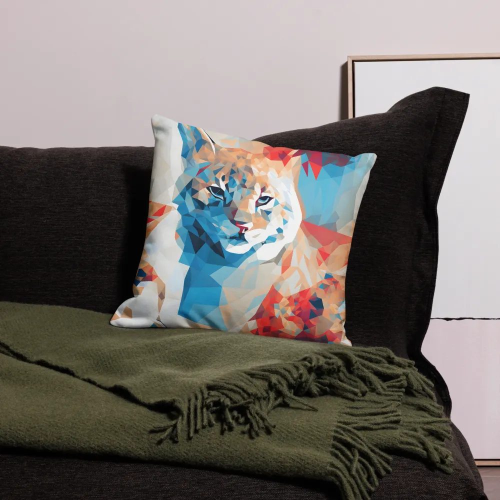 Facets of Feline Wonder | Pillow | 18″×18″