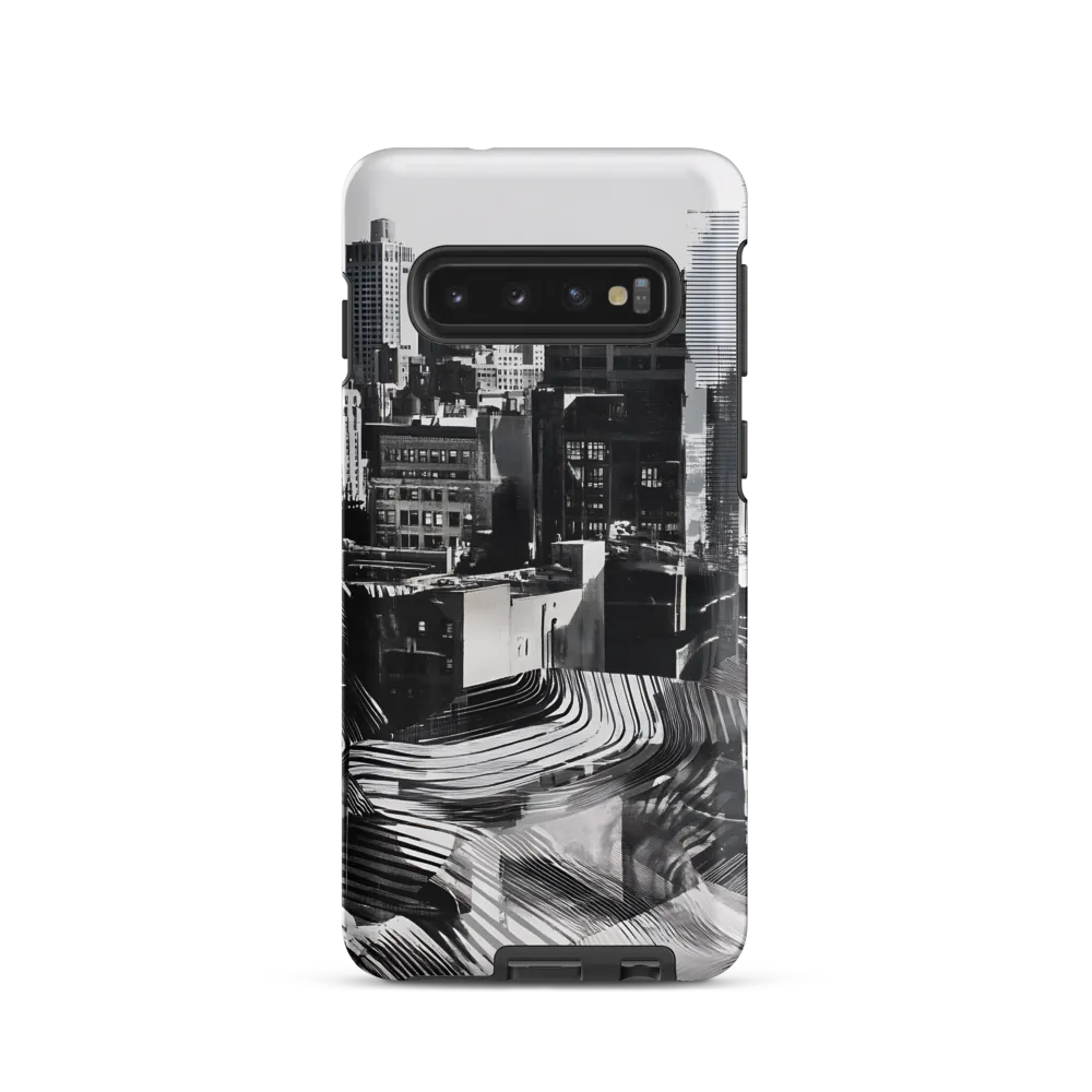 Urban Rhythm in Black and White | Phone Case |  S10 | Tough Case | Matte