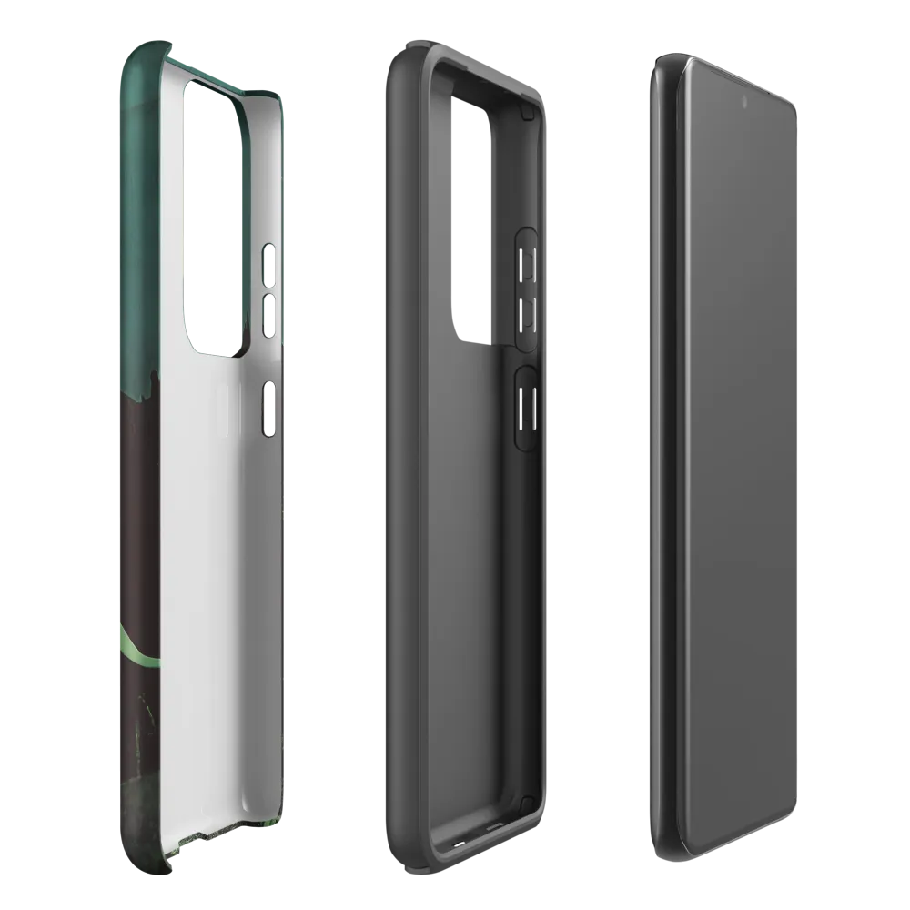 Ethereal Presence: Elephant Under a Full Moon | Phone Case |  S21 Ultra | Tough Case | Matte