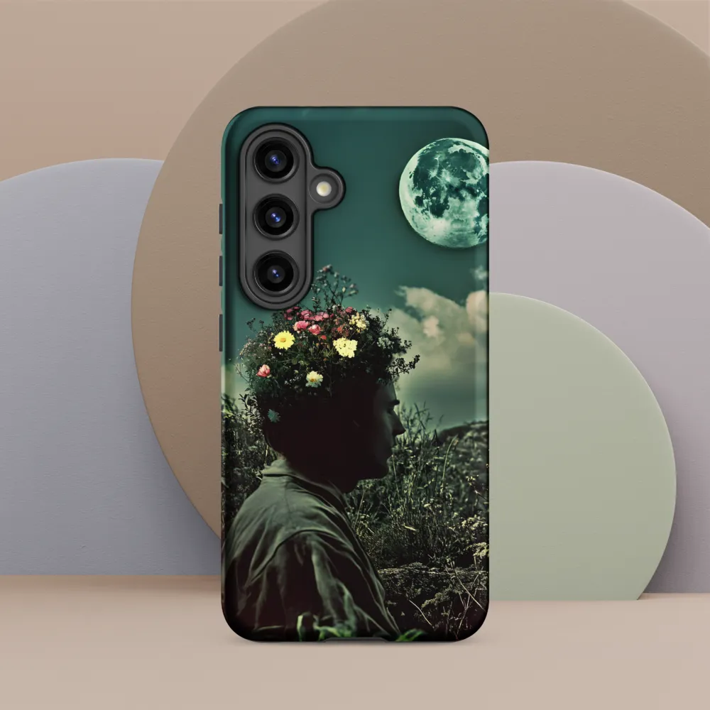 Moonlit Blossom | Phone Case |  S24 | Tough Case | Matte