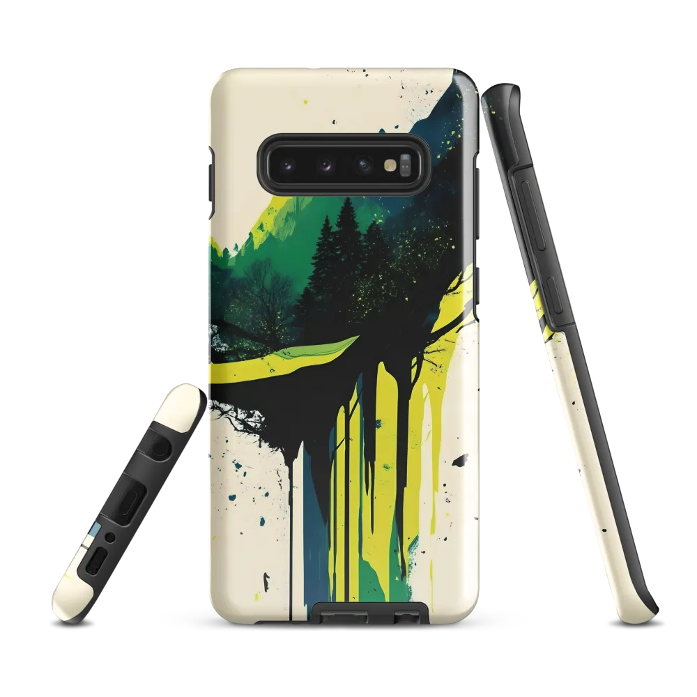 Majestic Serenity: A Digital Landscape | Phone Case |  S10 Plus | Tough Case | Glossy