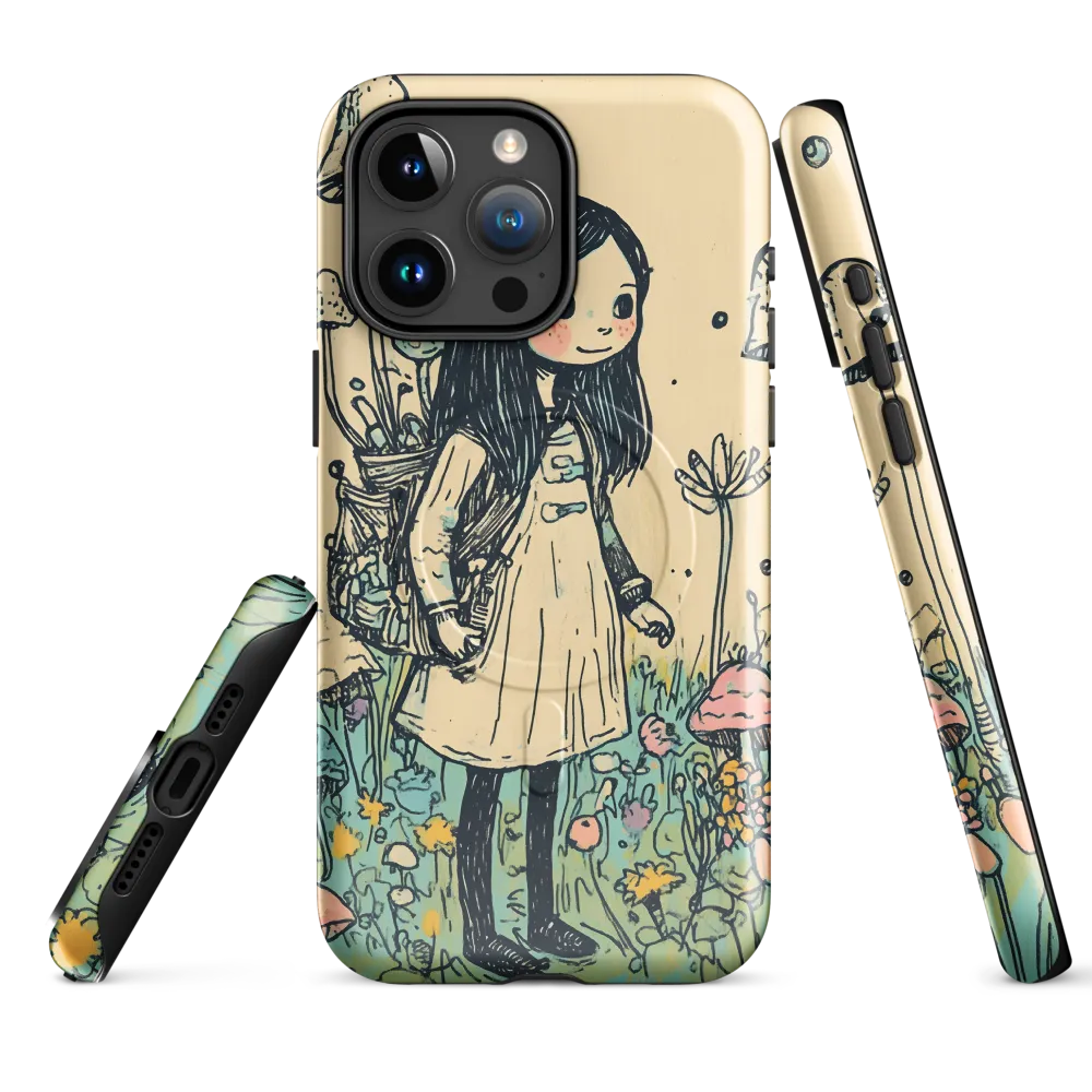 A Whimsical Journey Through a Colorful Meadow | Phone Case |  15 Pro Max | MagSafe® Tough Case | Glossy