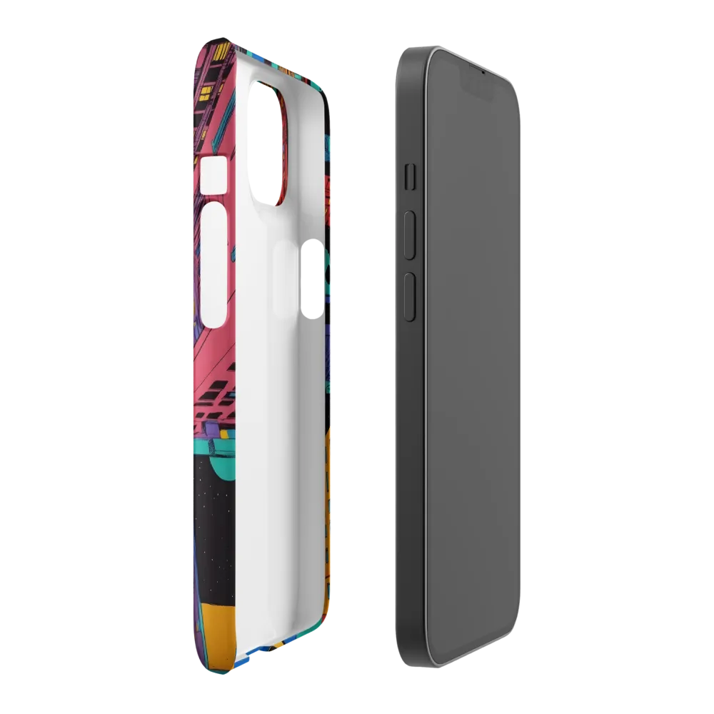 Aerial Dreamscape: The Pulse of Urban Life | Phone Case |  14 | Snap Case | Matte